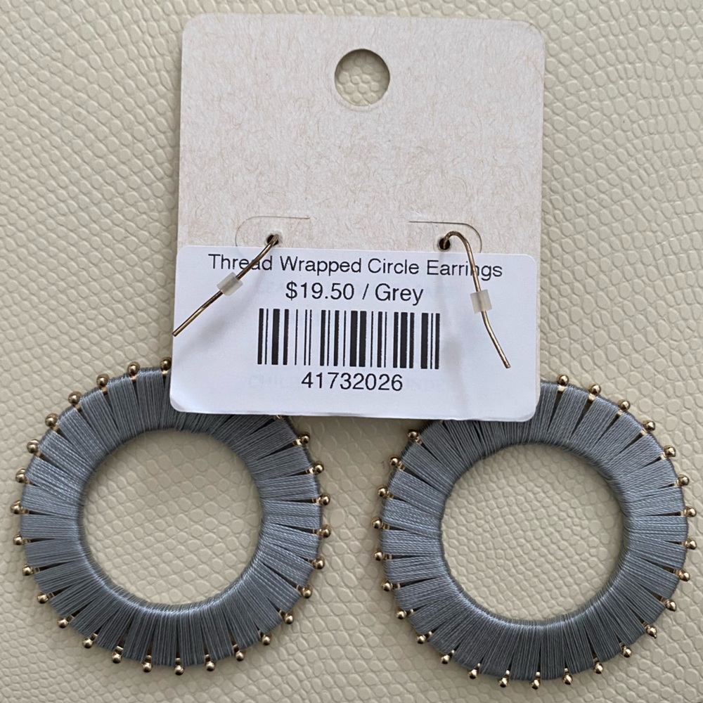 DA Project Thread Wrapped Circle Earrings - Picture 3 of 3